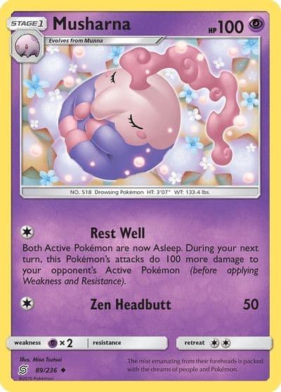 Musharna SM - Unified Minds Pokemon card