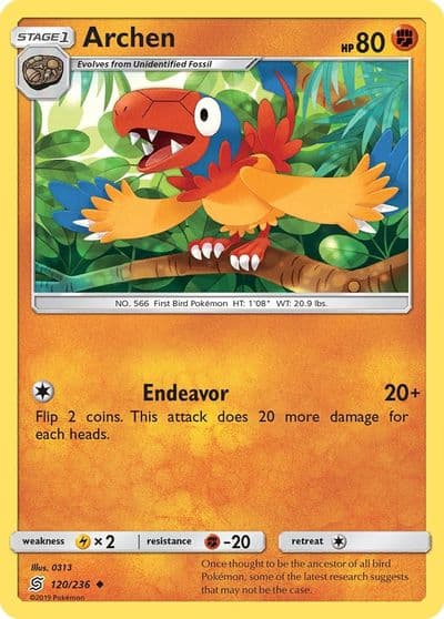 Archen SM - Unified Minds Pokemon card