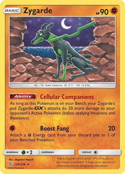 Zygarde SM - Unified Minds Pokemon card