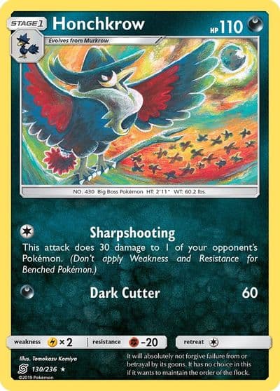 Honchkrow SM - Unified Minds Pokemon card