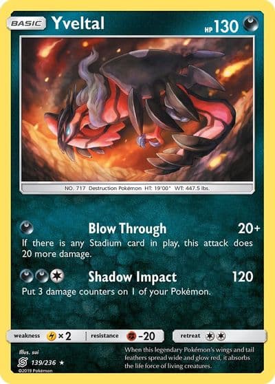 Yveltal SM - Unified Minds Pokemon card