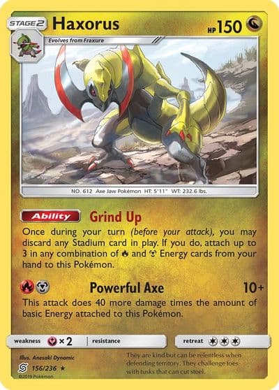 Haxorus SM - Unified Minds Pokemon card