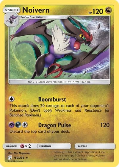 Noivern SM - Unified Minds Pokemon card