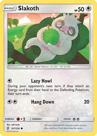 Slakoth (167) SM - Unified Minds Pokemon card