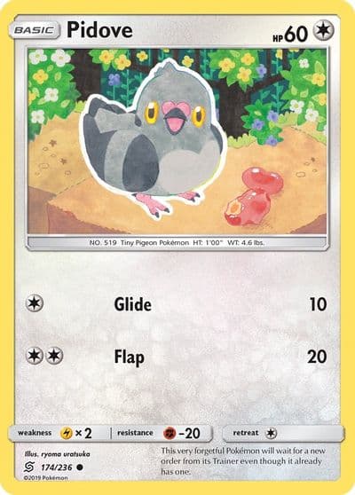 Pidove SM - Unified Minds Pokemon card