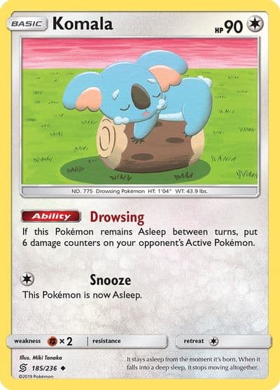 Komala SM - Unified Minds Pokemon card