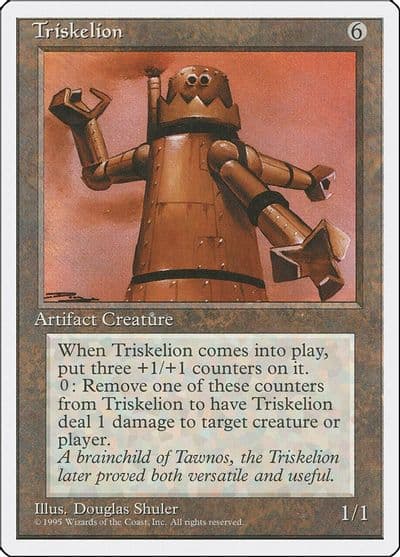 Triskelion Fourth Edition Magic card