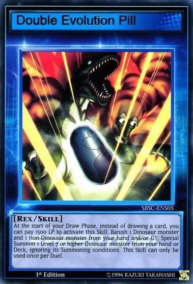 Double Evolution Pill Skill Card Speed Duel: Scars of Battle Yu-Gi-Oh! card