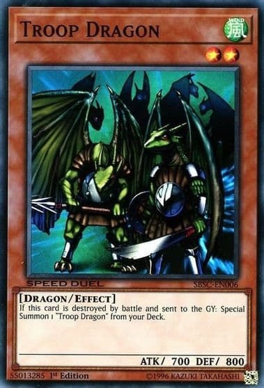 Troop Dragon Speed Duel: Scars of Battle Yu-Gi-Oh! card