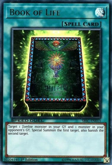Book of Life Speed Duel: Scars of Battle Yu-Gi-Oh! card