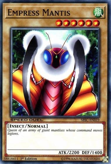 Empress Mantis Speed Duel: Scars of Battle Yu-Gi-Oh! card