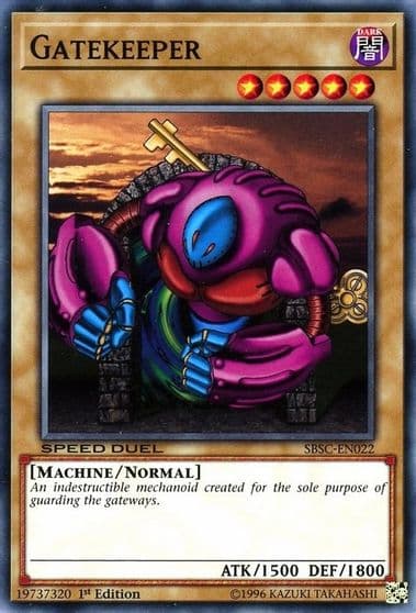 Gatekeeper Speed Duel: Scars of Battle Yu-Gi-Oh! card