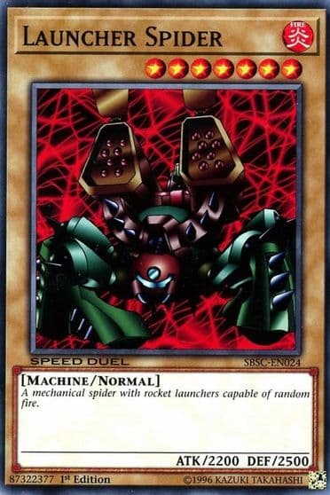 Launcher Spider Speed Duel: Scars of Battle Yu-Gi-Oh! card