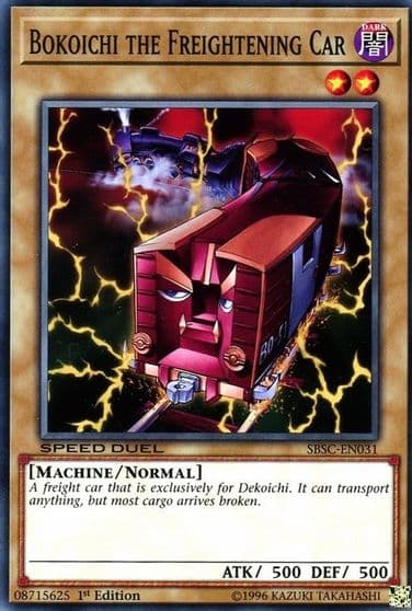 Bokoichi the Freightening Car Speed Duel: Scars of Battle Yu-Gi-Oh! card