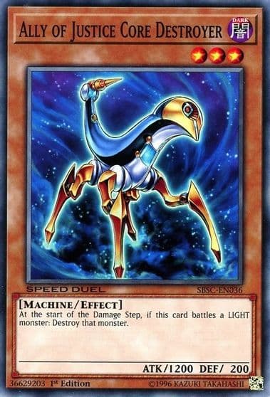 Ally of Justice Core Destroyer Speed Duel: Scars of Battle Yu-Gi-Oh! card