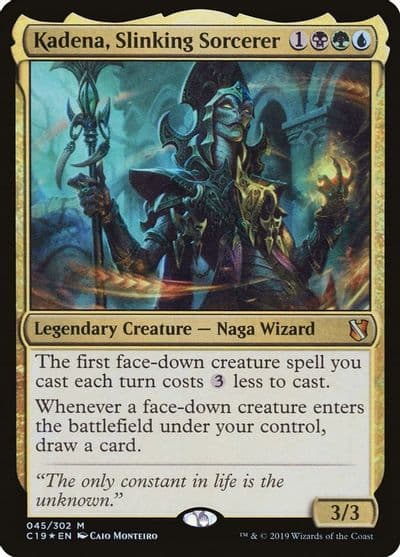 Kadena Slinking Sorcerer Commander 2019 Magic card