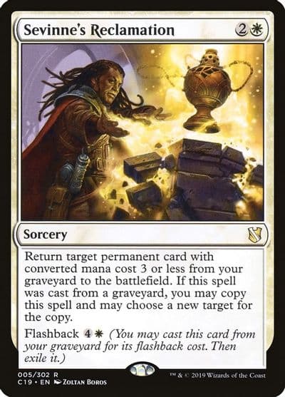Sevinnes Reclamation Commander 2019 Magic card