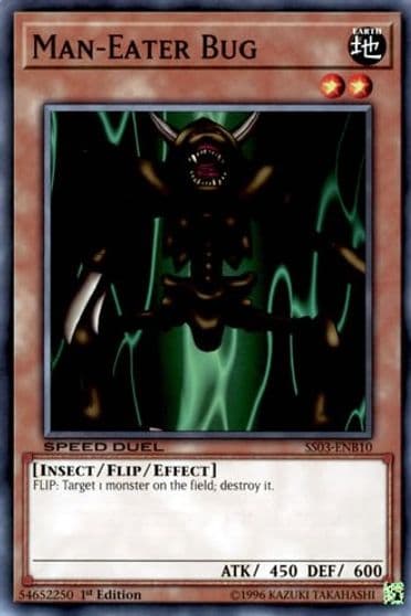 Man Eater Bug Speed Duel Decks: Ultimate Predators Yu-Gi-Oh! card