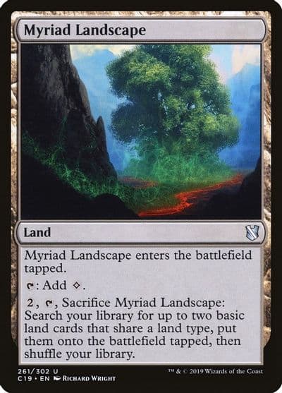 Myriad Landscape Commander 2019 Magic card