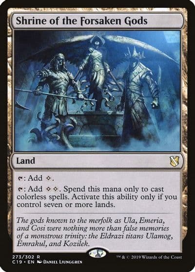 Shrine of the Forsaken Gods Commander 2019 Magic card