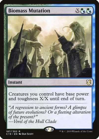 Biomass Mutation Commander 2019 Magic card