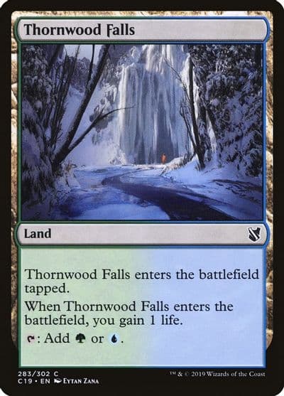 Thornwood Falls Commander 2019 Magic card
