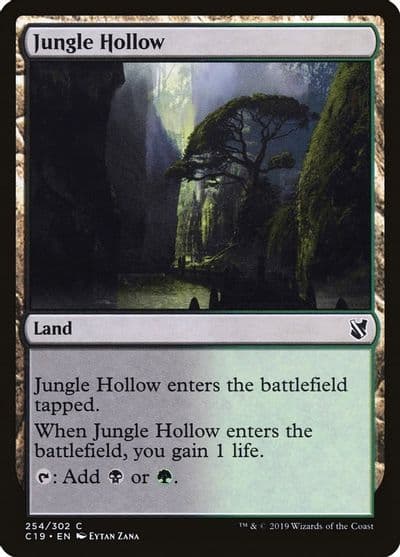 Jungle Hollow Commander 2019 Magic card