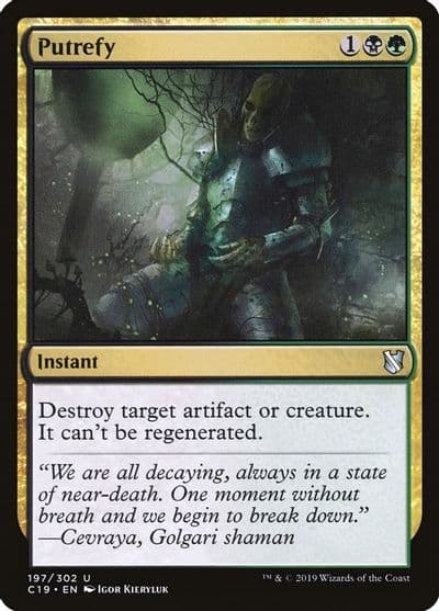 Putrefy Commander 2019 Magic card