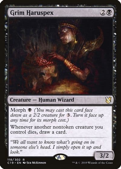 Grim Haruspex Commander 2019 Magic card