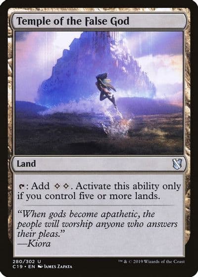 Temple of the False God Commander 2019 Magic card