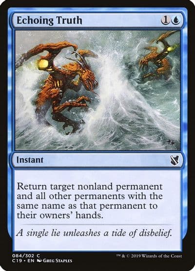Echoing Truth Commander 2019 Magic card