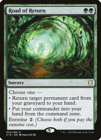 Road of Return Commander 2019 Magic card