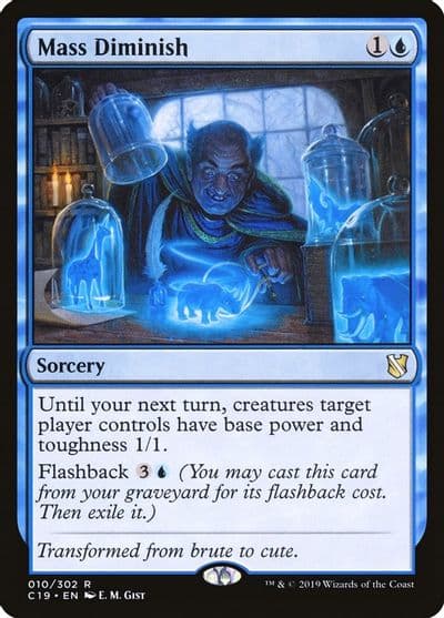 Mass Diminish Commander 2019 Magic card