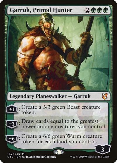 Garruk Primal Hunter Commander 2019 Magic card