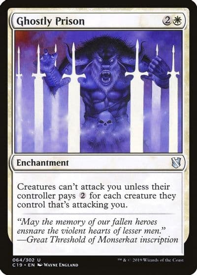 Ghostly Prison Commander 2019 Magic card