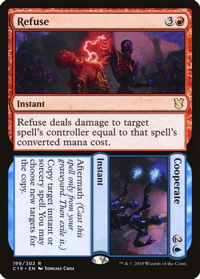 Refuse Cooperate Commander 2019 Magic card