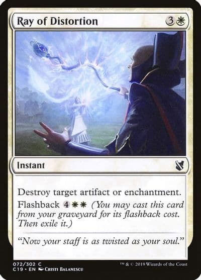 Ray of Distortion Commander 2019 Magic card