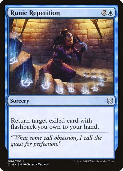 Runic Repetition Commander 2019 Magic card