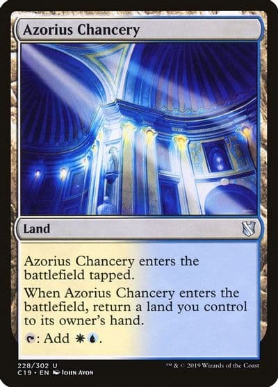 Azorius Chancery Commander 2019 Magic card