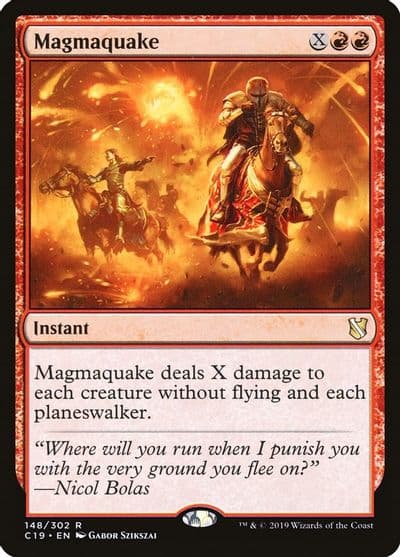 Magmaquake Commander 2019 Magic card
