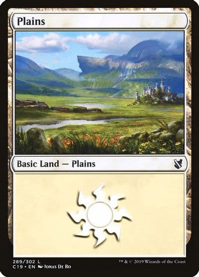 Plains 289 Commander 2019 Magic card