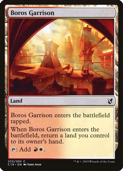 Boros Garrison Commander 2019 Magic card