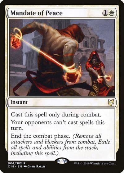 Mandate of Peace Commander 2019 Magic card