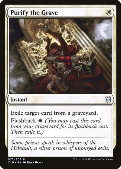 Purify the Grave Commander 2019 Magic card
