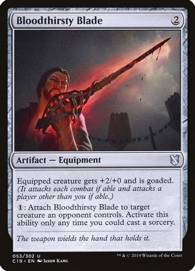 Bloodthirsty Blade Commander 2019 Magic card