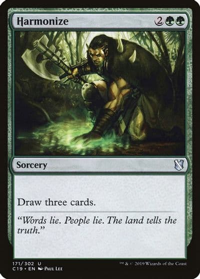 Harmonize Commander 2019 Magic card