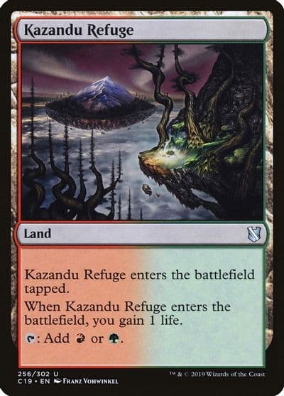 Kazandu Refuge Commander 2019 Magic card