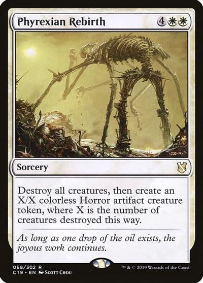Phyrexian Rebirth Commander 2019 Magic card