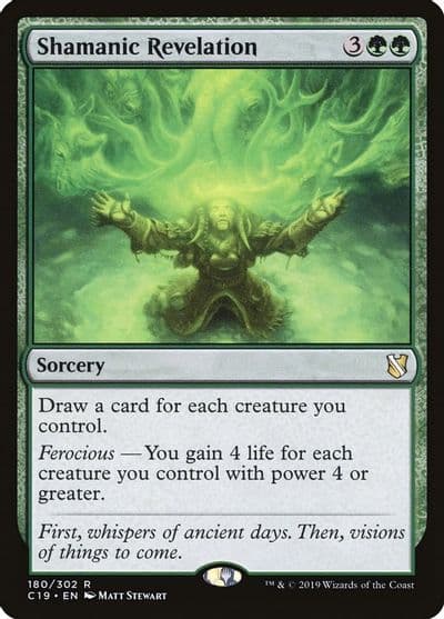 Shamanic Revelation Commander 2019 Magic card