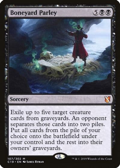 Boneyard Parley Commander 2019 Magic card